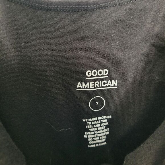 Good American black ribbed classic basics plus size bodysuit size 7, 4x NWT - Picture 5 of 8